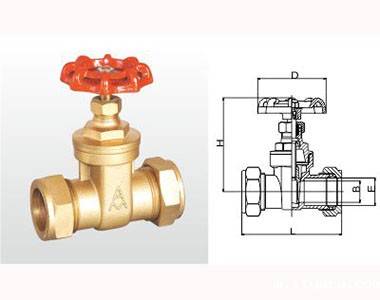米兰app下载免费安装苹果手机黄铜卡套闸阀结构图 米兰app下载免费安装苹果手机黄铜卡套闸阀结构图