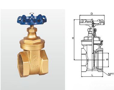 米兰app下载免费安装苹果手机黄铜闸阀 (美制)结构图